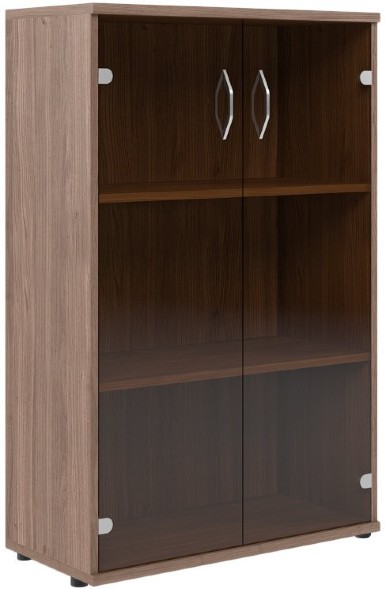 Шкаф со стеклянными дверьми СТ-2.4 Ясень Шимо 770*365*1200 оптом