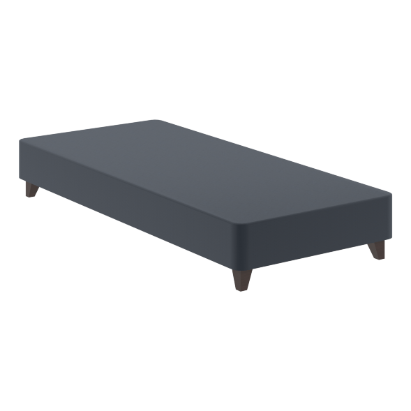 Кровать Бокс спринг с темными опорами BSD 920 серый 2000х900х200 MUAR оптом