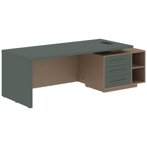 Стол руководителя с тумбой VCT 2390(R) 2300х900х750 VELION оптом