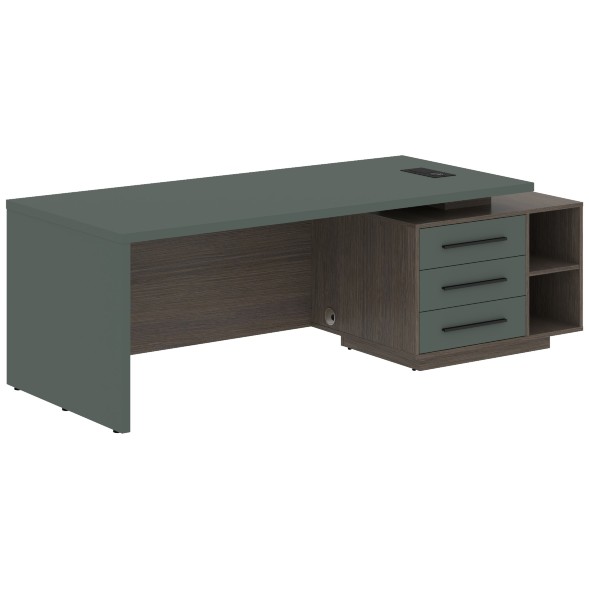 Стол руководителя с тумбой VCT 2390(R) 2300х900х750 VELION оптом