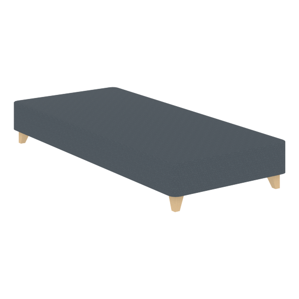 Кровать Бокс спринг со светлыми опорами BSL 920 серый 2000х900х200 MUAR оптом