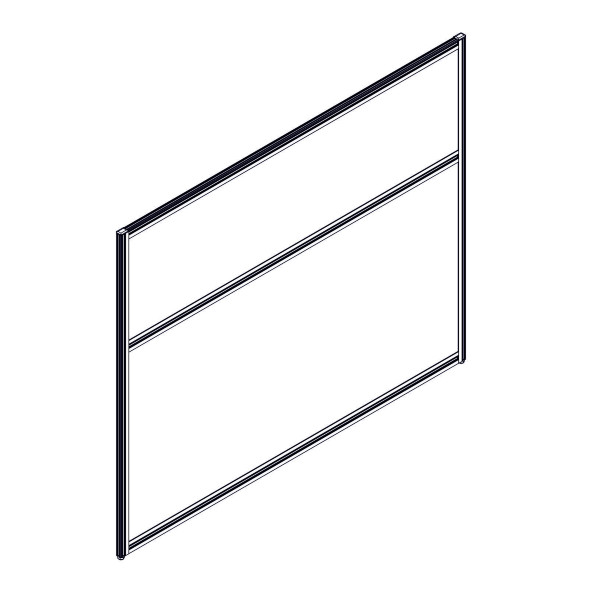 Секция комбинированной перегородки RP115SL140 Bravo grey/Серый 1400х22х1115 оптом