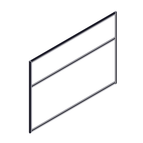 Секция комбинированной перегородки RP115SL160 Bravo grey/Серый 1600х22х1115 оптом