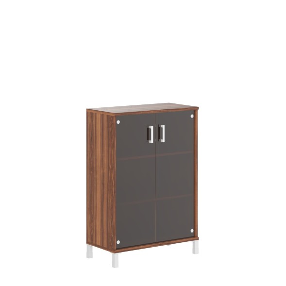 Шкаф средний со стеклянными дверьми B 420.8 900х450х1286 BORN оптом