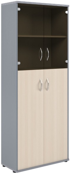 Шкаф комбинированный СТ-1.7 Клен/Металлик 770*365*1975 оптом