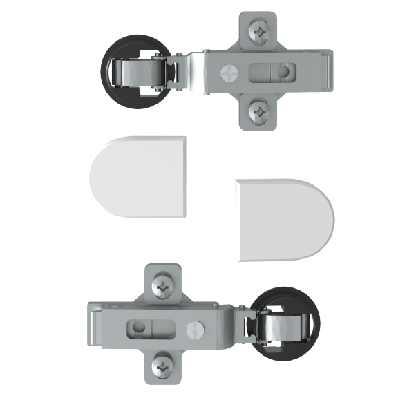 Комплект петель с заглушками для стеклянных дверей ESH-2 EDIS оптом