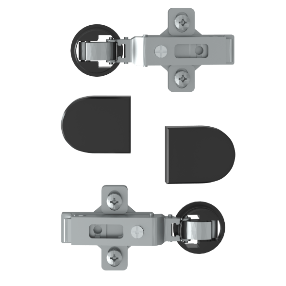 Комплект петель с заглушками для стеклянных дверей ESH-2 EDIS оптом