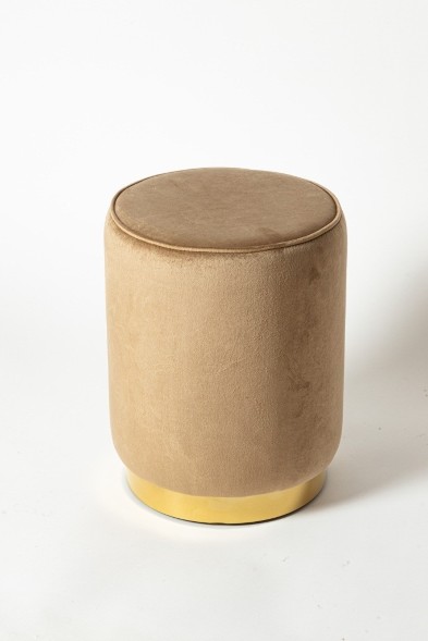 Пуф Shell с круглым основание цвет золото оптом