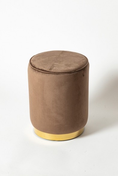 Пуф Shell с круглым основание цвет золото оптом