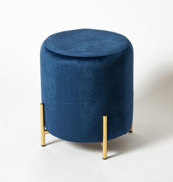 Пуф Bruno на металлических ножках золотого цвета оптом