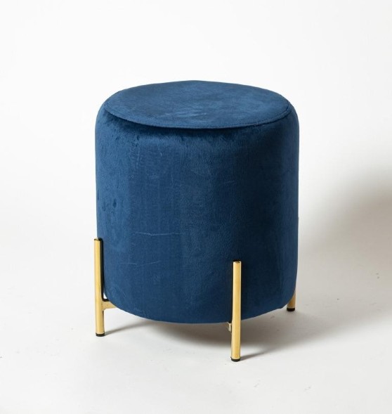 Пуф Bruno на металлических ножках золотого цвета оптом