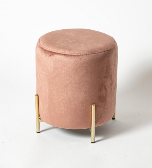 Пуф Bruno на металлических ножках золотого цвета оптом