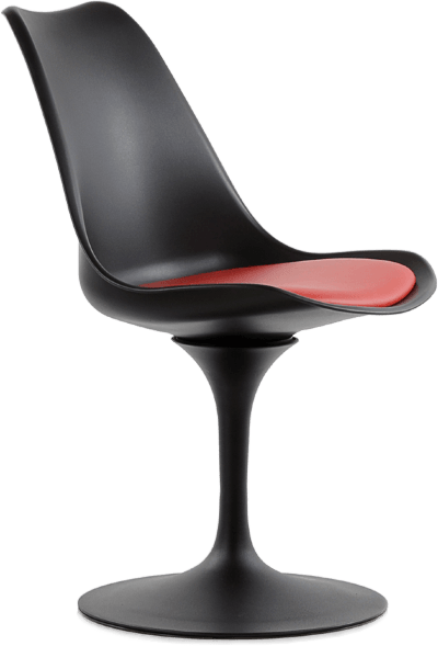 Стул Tulip style черный с красной подушкой оптом