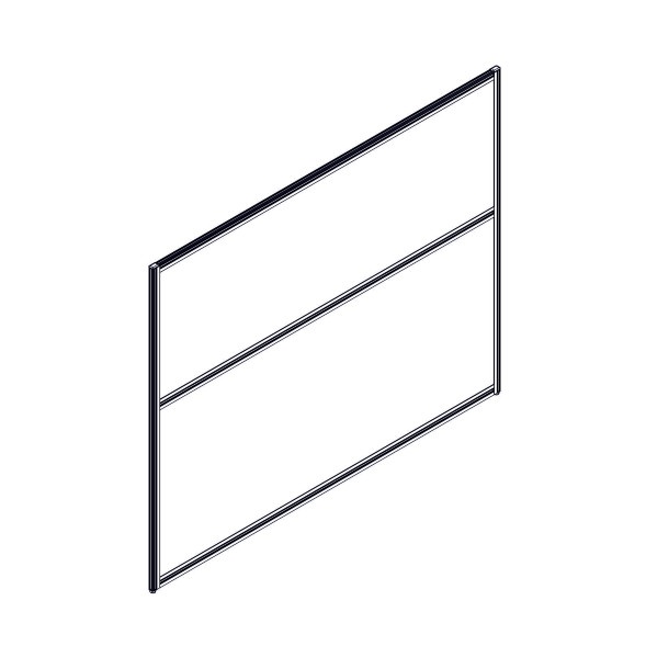 Секция комбинированной перегородки RP130SL160 Bravo grey/Серый 1600х22х1300 оптом