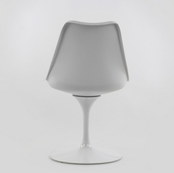 Стул Tulip style белый с черной подушкой оптом