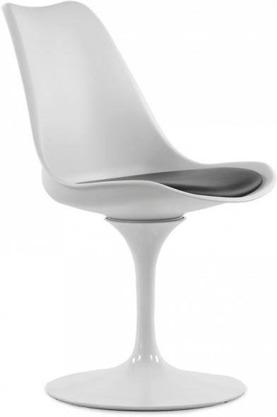 Стул Tulip style белый с черной подушкой оптом