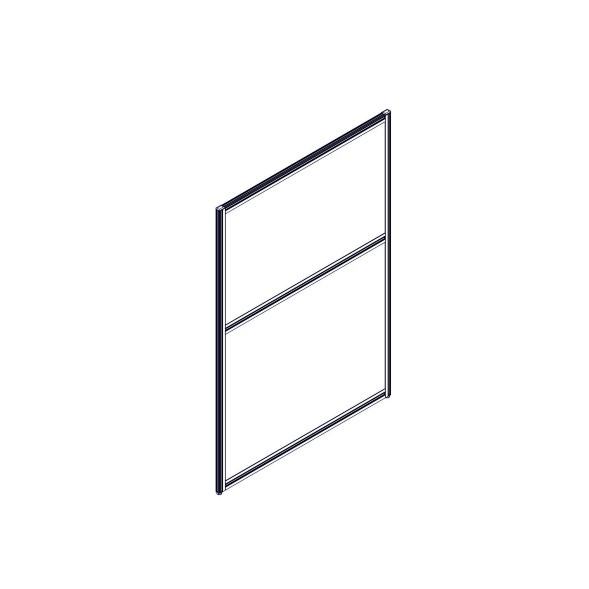 Секция комбинированной перегородки RP130SL90 Bravo grey/Серый 900х22х1300 оптом