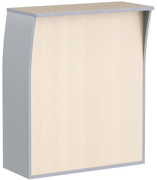 Стойка ресепшн РС-1 Беларусь Клен/Металлик 940*510*1150 IMAGO оптом