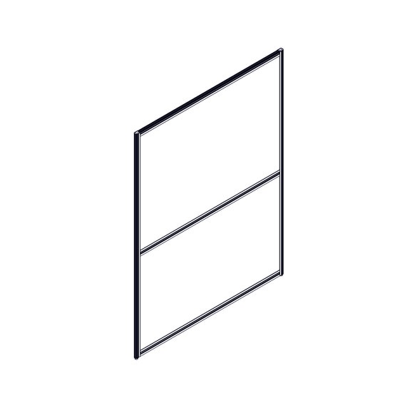 Секция комбинированной перегородки RP160SL120 Bravo grey/Серый 1200х22х1600 оптом