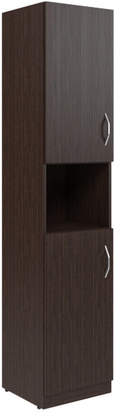 Шкаф колонка с 2-мя глухими малыми дверьми SR-5U.4(L) Легно тёмный 386х375х1815 оптом