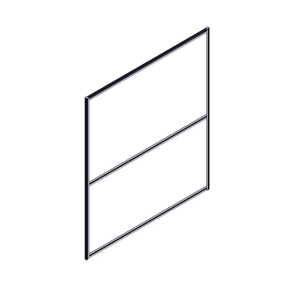 Секция комбинированной перегородки RP160SL140 Bravo grey/Серый 1400х22х1600 оптом