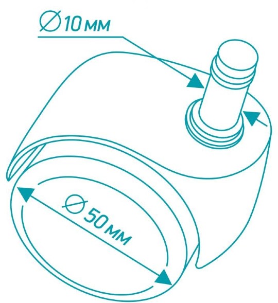 НАБОР КОЛЕС БЮРОКРАТ BRAKECASTORSETPU ЧЕРНЫЙ ДЛЯ ПАРКЕТА/ЛАМИНАТА оптом