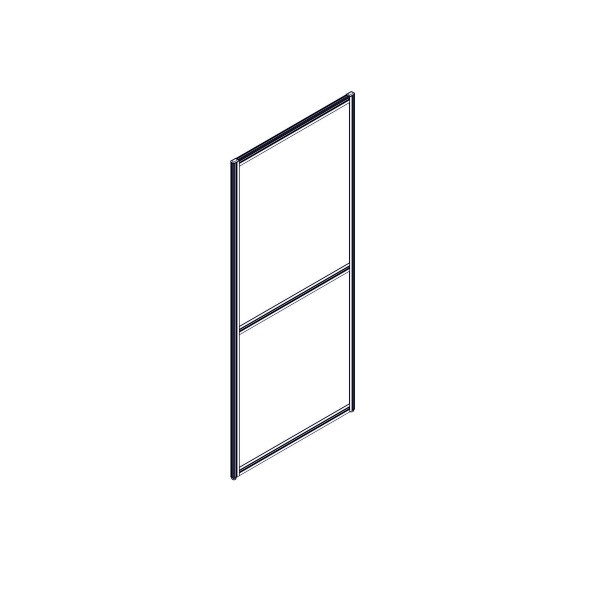 Секция комбинированной перегородки RP160SL70 Bravo grey/Серый 700х22х1600 оптом