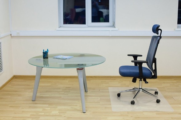 Коврик напольный Бюрократ -1019202 прямоугольный матовый для паркета, ламината полипропилен 120х90см оптом