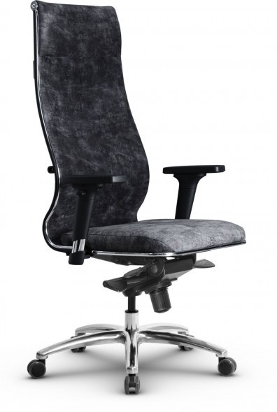 Кресло офисное Metta L (хром ов. сеч.)  велюр  оптом