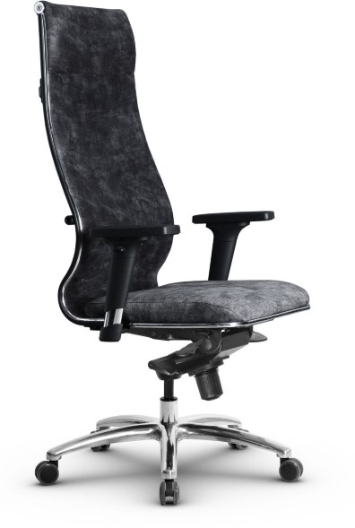 Кресло офисное Metta L (хром ов. сеч.)  велюр  оптом