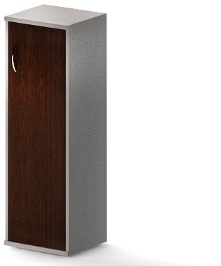 Шкаф колонка с глухой дверью СУ-2.3(R) Венге/Металлик 406*365*1200 оптом