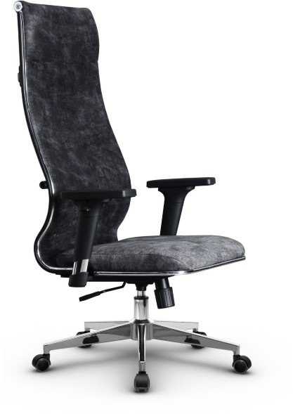 Кресло офисное Metta L (хром пр. сеч.)  велюр   оптом