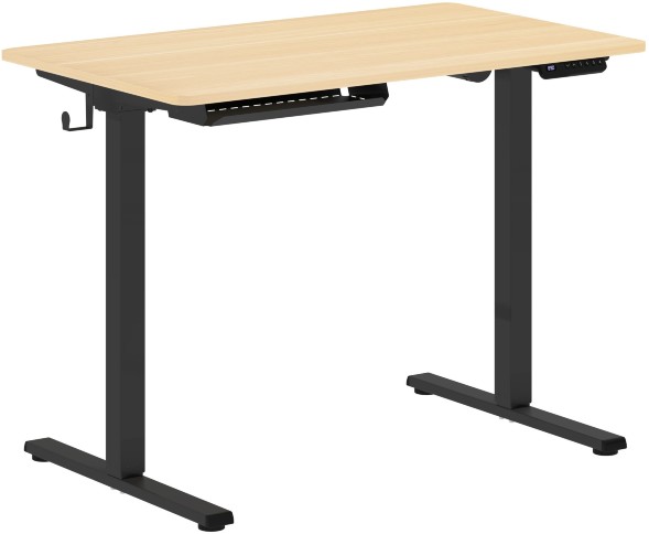 Стол письменный AT-001 Дуб Светлый/Черный 1000х600х730/1210 XTEN-UP оптом