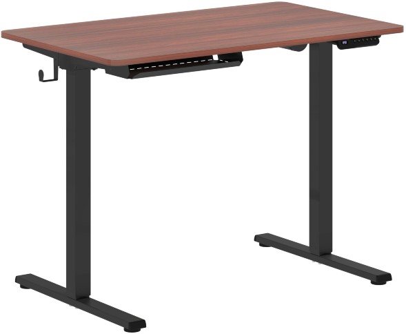 Стол письменный AT-001 Дуб Темный/Черный 1000х600х730/1210 XTEN-UP оптом