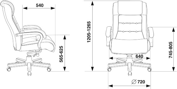 Кресло руководителя Бюрократ T-9926WALNUT оптом