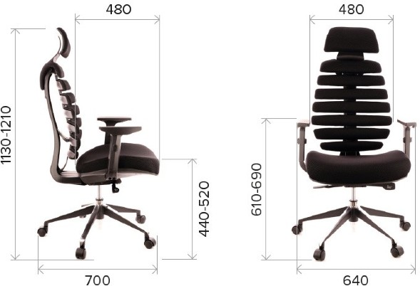 Кресло Everprof Ergo Black Экокожа  оптом