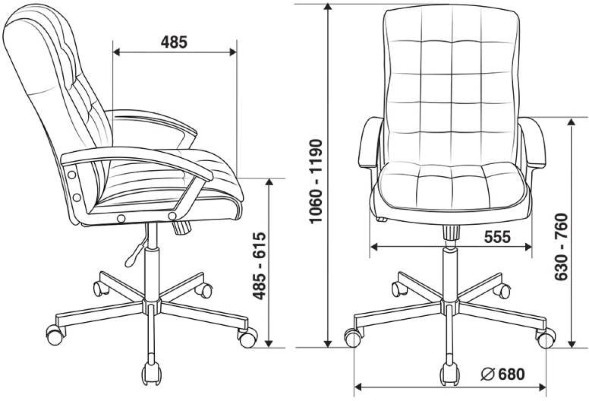 Кресло руководителя Бюрократ CH-823AXSN черный эко.кожа крестов. металл черный оптом