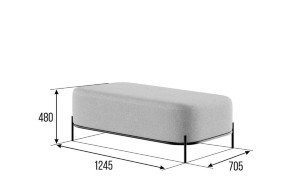 Джайв Диван двухместный без спинки JVE-4 1250*720*480
