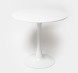 Стол Barneo T-3 Tulip style, MDF, H-75cm - круг диаметр 100см, RAL9003 белый, каркас RAL9003 белый оптом