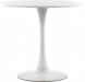 Стол Barneo T-3 Tulip style, MDF, H-75cm - круг диаметр 100см, RAL9003 белый, каркас RAL9003 белый оптом