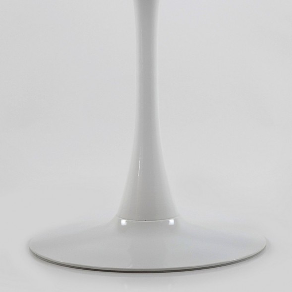 Стол Barneo T-3 Tulip style, MDF, H-75cm - круг диаметр 100см, RAL9003 белый, каркас RAL9003 белый оптом