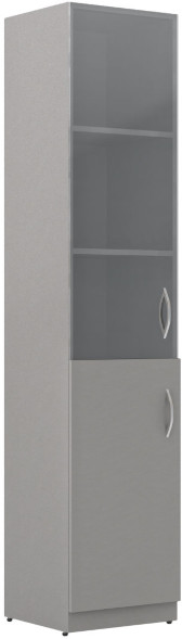 Шкаф колонка комбинированая SR-5U.2(L) Серый 386х375х1815 оптом