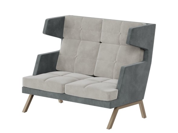 Алдо Диван двухместный высокий с декором из пуговиц ALDB-02 1430*960*1180 оптом