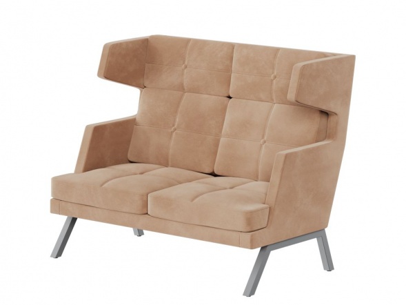 Алдо Диван двухместный высокий с декором из пуговиц ALDB-02 1430*960*1180 оптом