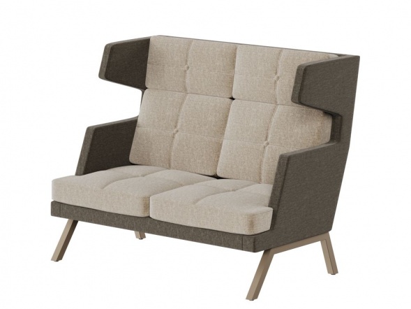 Алдо Диван двухместный высокий с декором из пуговиц ALDB-02 1430*960*1180 оптом