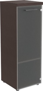 Шкаф колонка со стеклянной дверью и топом TMC 42.2 венге-магия Z 430х452х1203