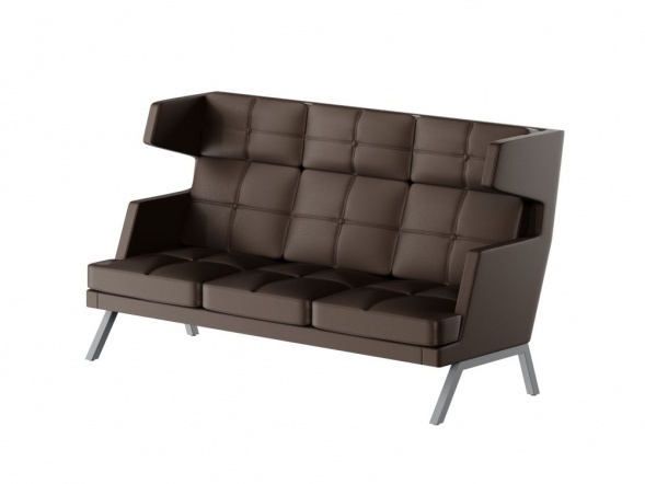 Алдо Диван трёхместный высокий с декором из пуговиц ALDB-03 2010*960*1180 оптом