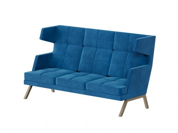 Алдо Диван трёхместный высокий с декором из пуговиц ALDB-03 2010*960*1180 оптом