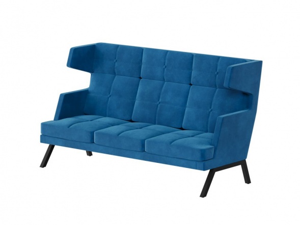 Алдо Диван трёхместный высокий с декором из пуговиц ALDB-03 2010*960*1180 оптом