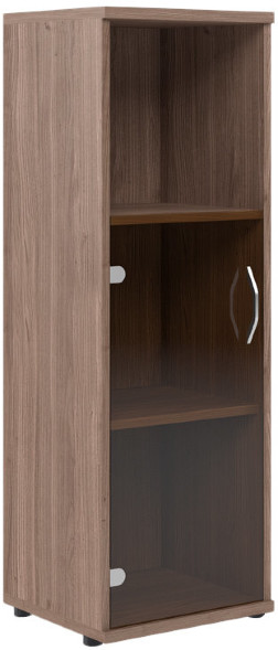 Шкаф колонка с малой стеклянной дверью СУ-2.2 Ясень Шимо 406*365*1200 оптом